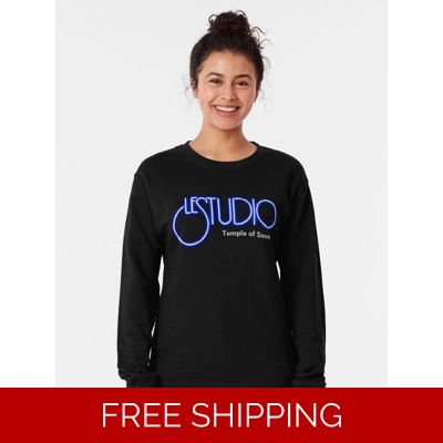 Le Studio Pullover Sweatshirt A White & Blue logo TOS White